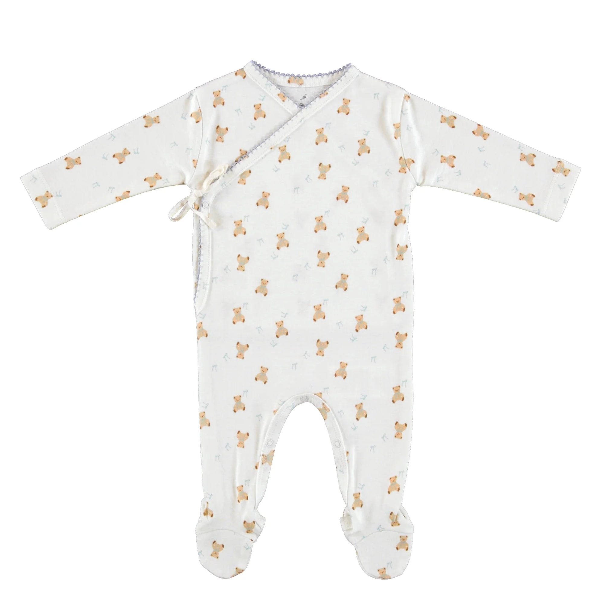 Blue Teddy Wrap Overall