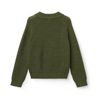 Dark Green Ribbed Sweater