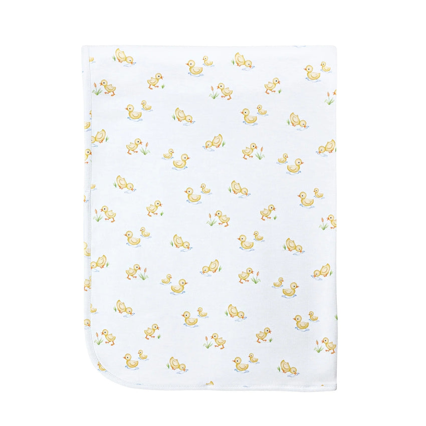 Baby Duckies Pima Receiving Blanket