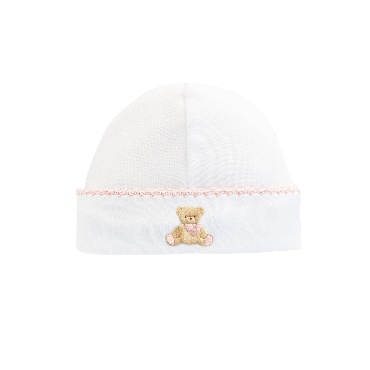 Toys Round Hat with Pink Trim