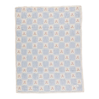 Blue Teddy Patchwork Blanket