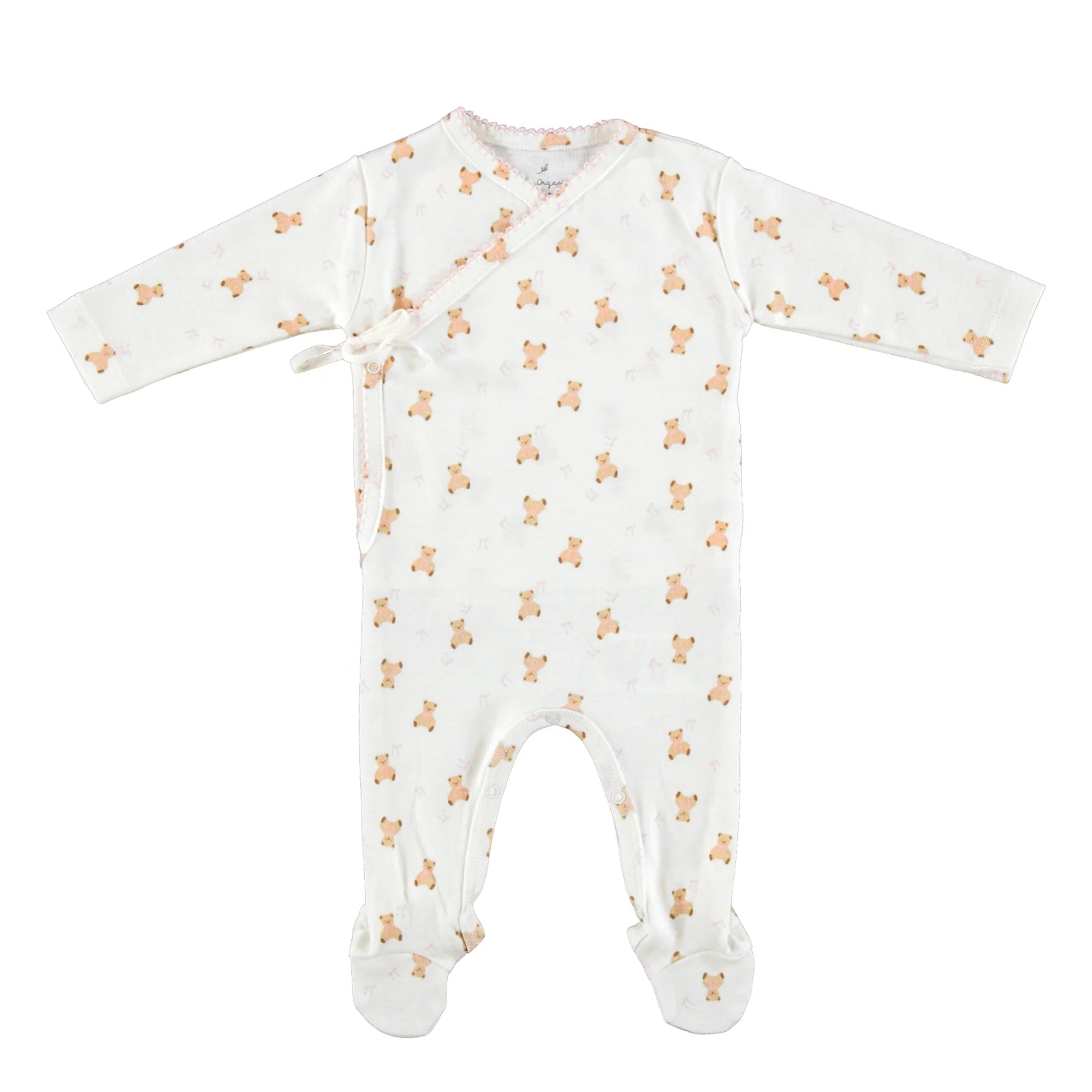 Pink Teddy Wrap Overall