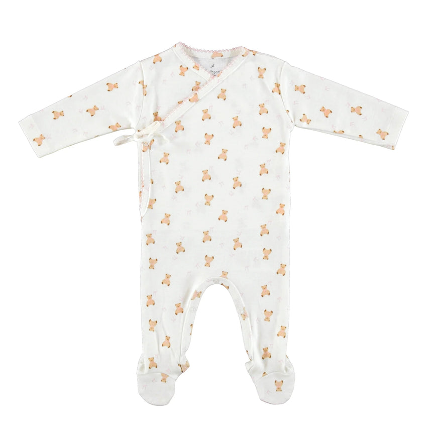 Pink Teddy Wrap Overall