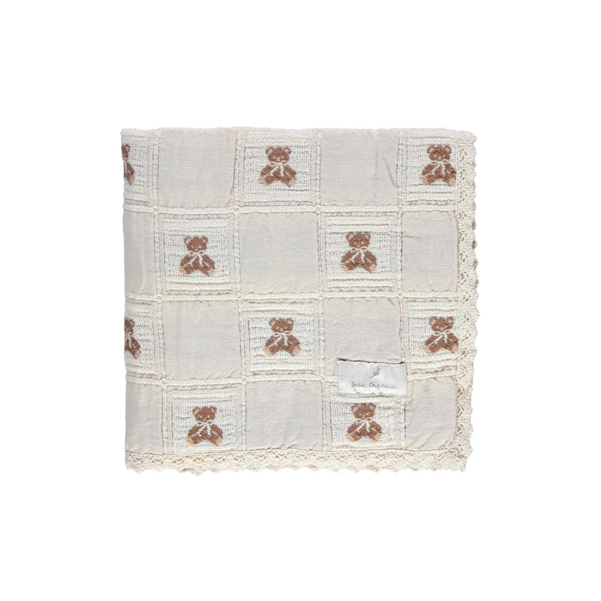 Sand Teddy Patchwork Blanket