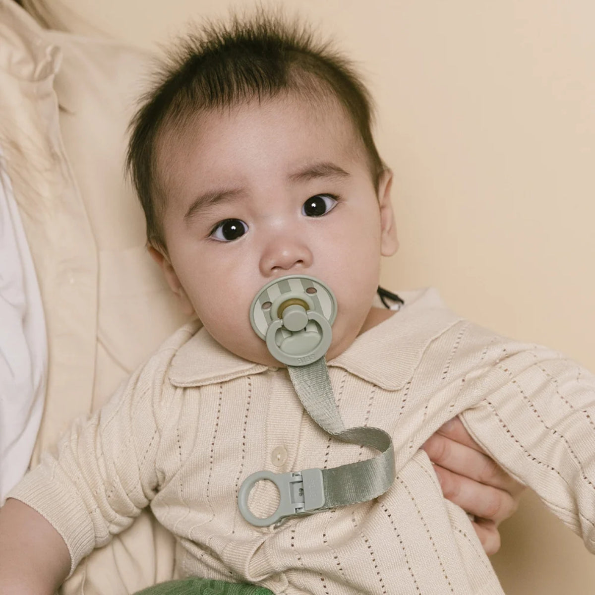 Pacifier Clip Loop in Sage