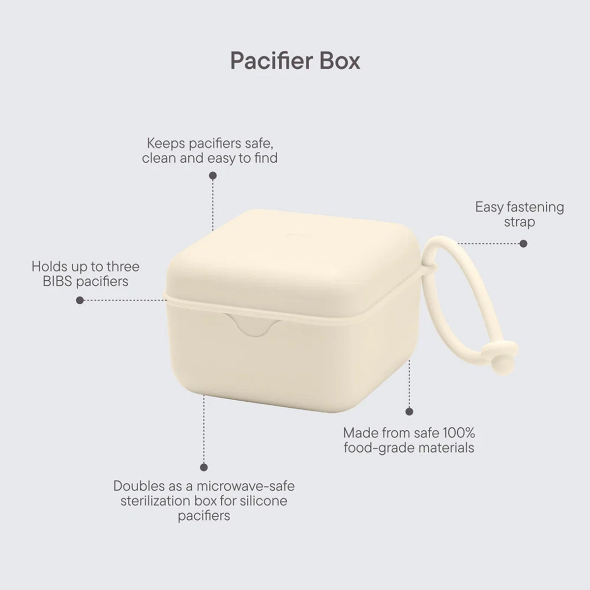 Pacifier Box in Blush