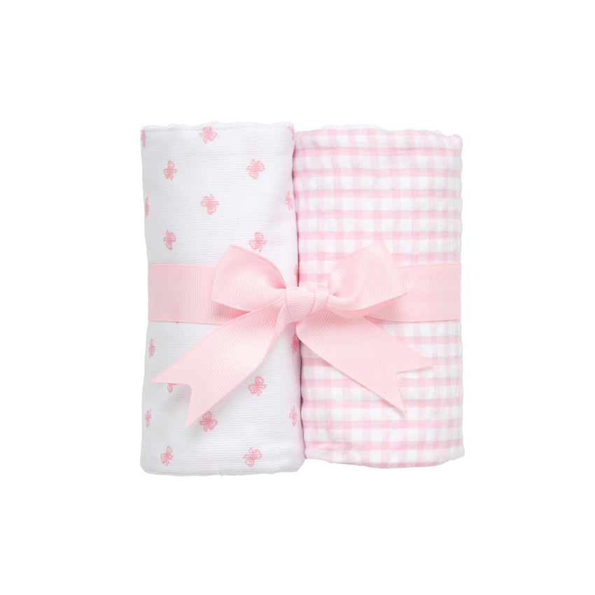 Bow Set of Burp Cloths