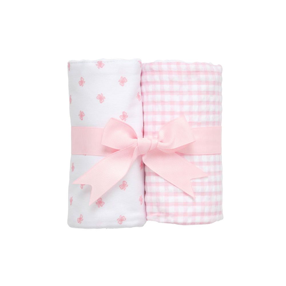 Bow Set of Burp Cloths