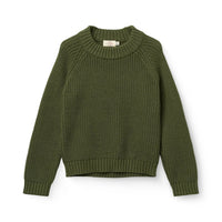Dark Green Ribbed Sweater