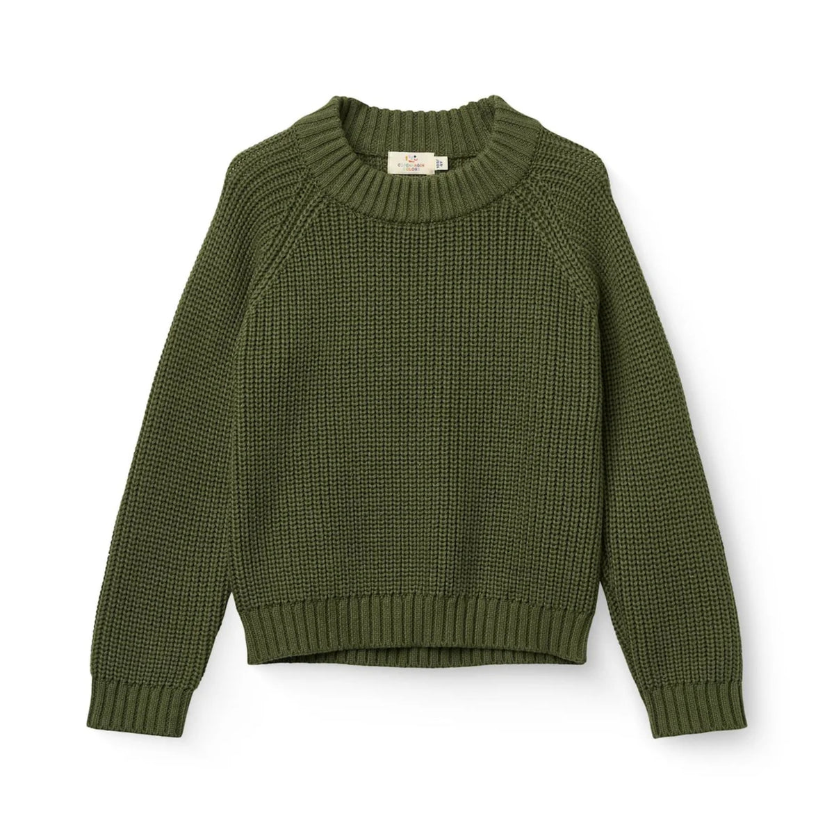 Dark Green Ribbed Sweater