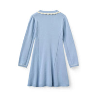 Endless Blue Knit Peplum Dress