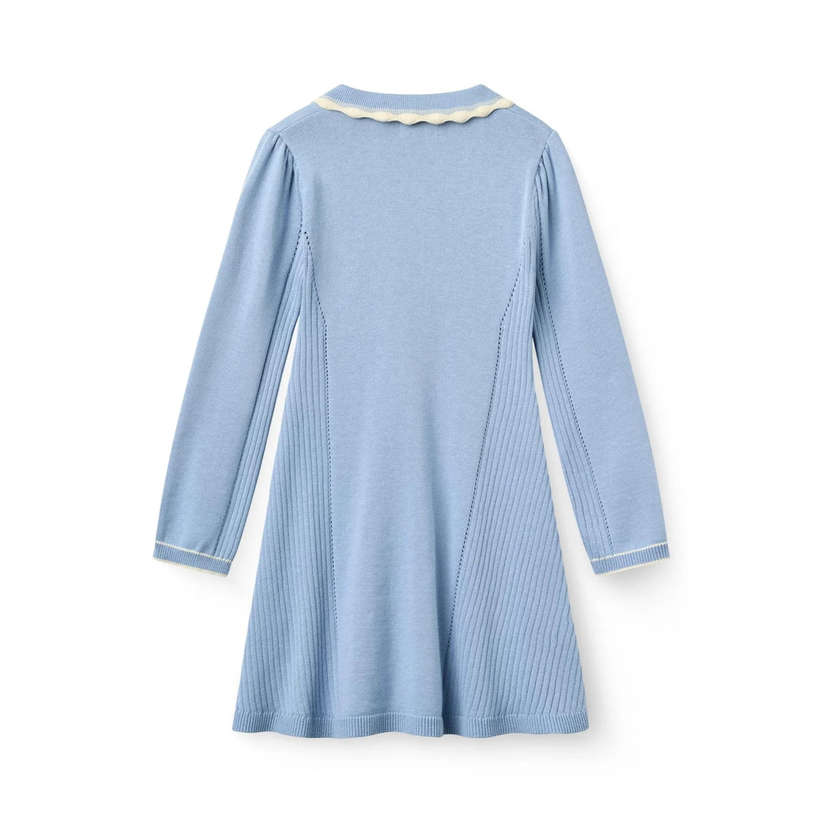 Endless Blue Knit Peplum Dress