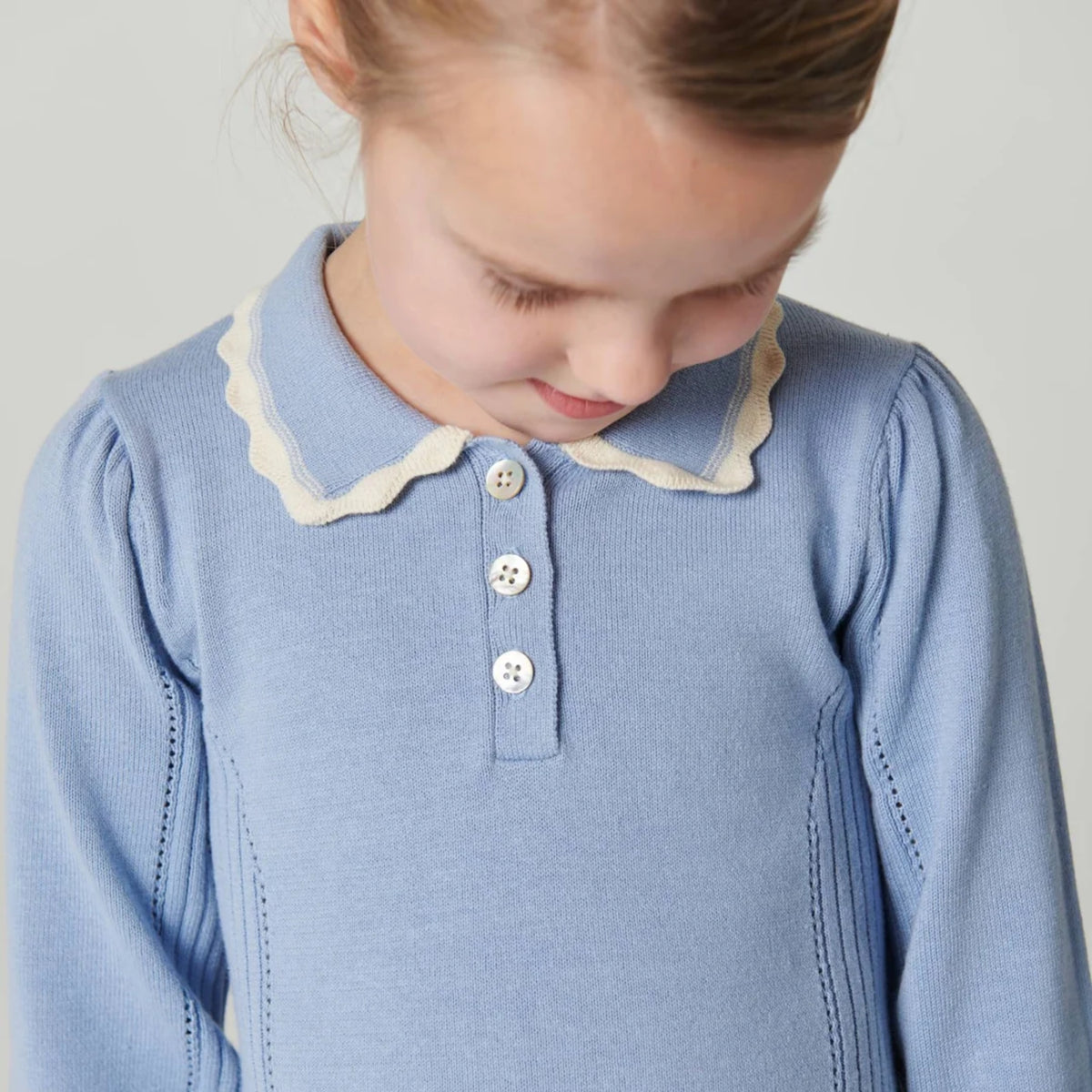 Endless Blue Knit Peplum Dress