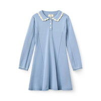 Endless Blue Knit Peplum Dress