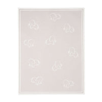 Elephant Jacquard Cotton Knit Blanket