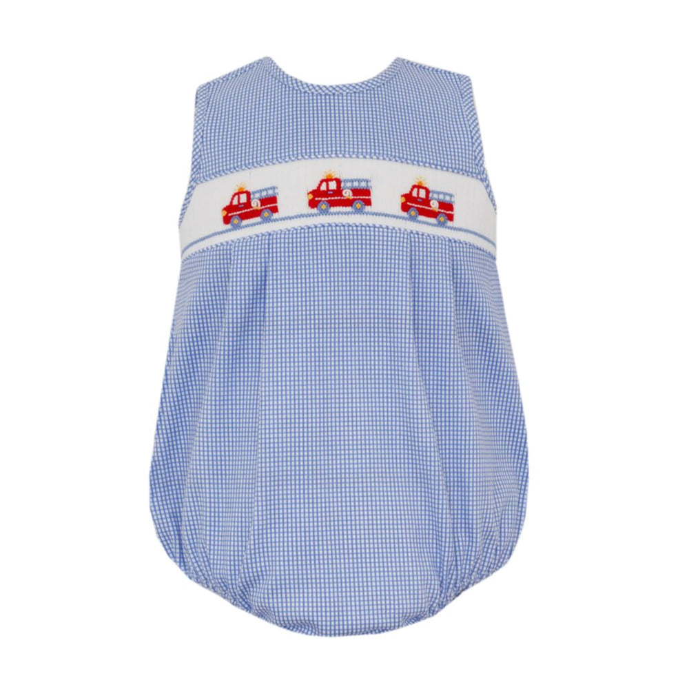 Royal Gingham Firetruck Bubble