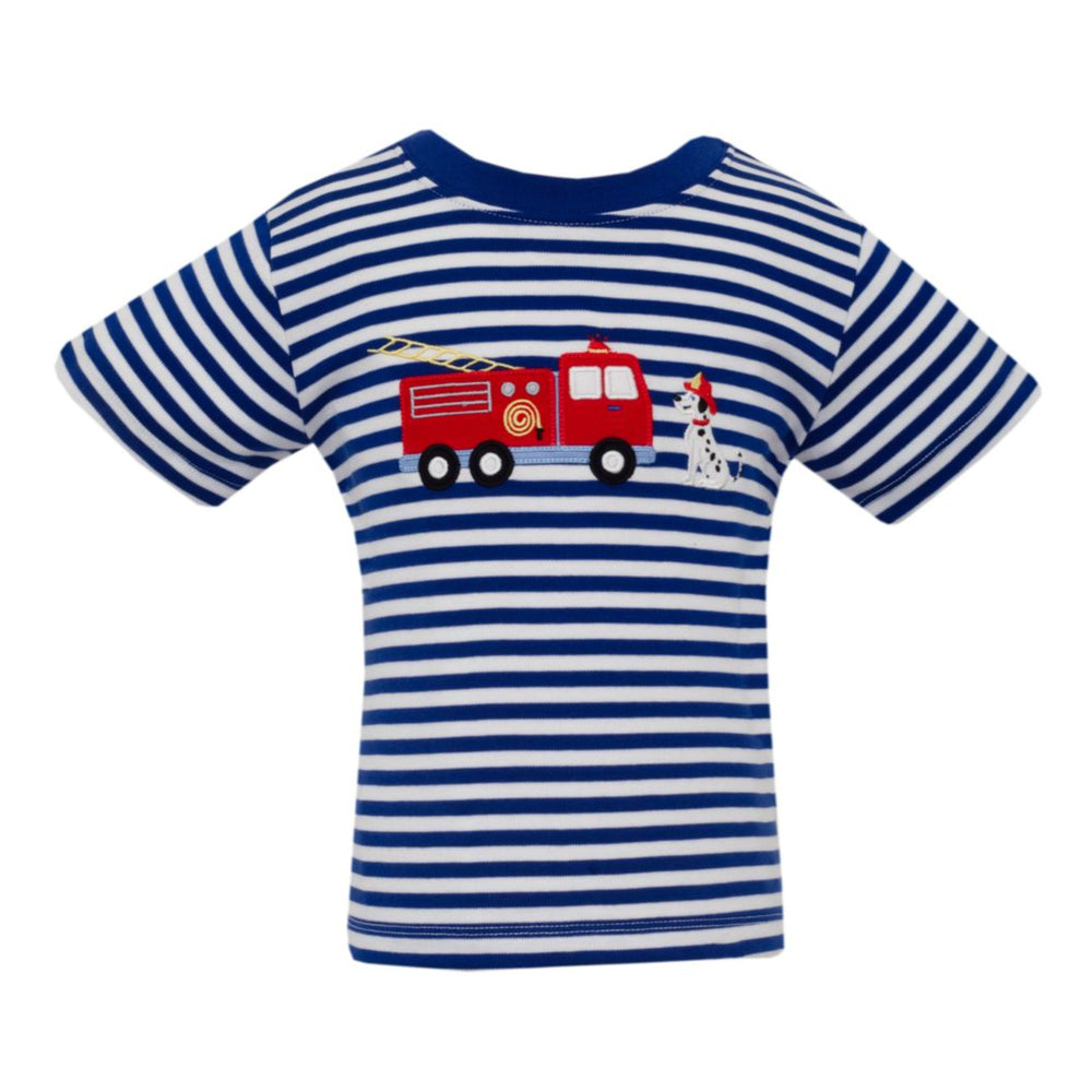 Royal Stripe Firetruck T-Shirt