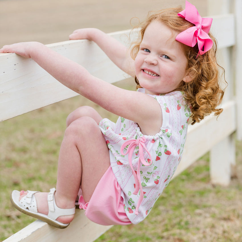 Frannie Knit Berry Bloomer Set
