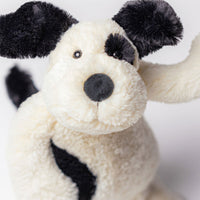 Bashful Rufferty Black and Cream Puppy
