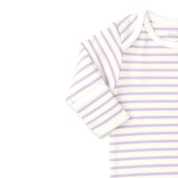 Stripe Knotted Sack in Lilac