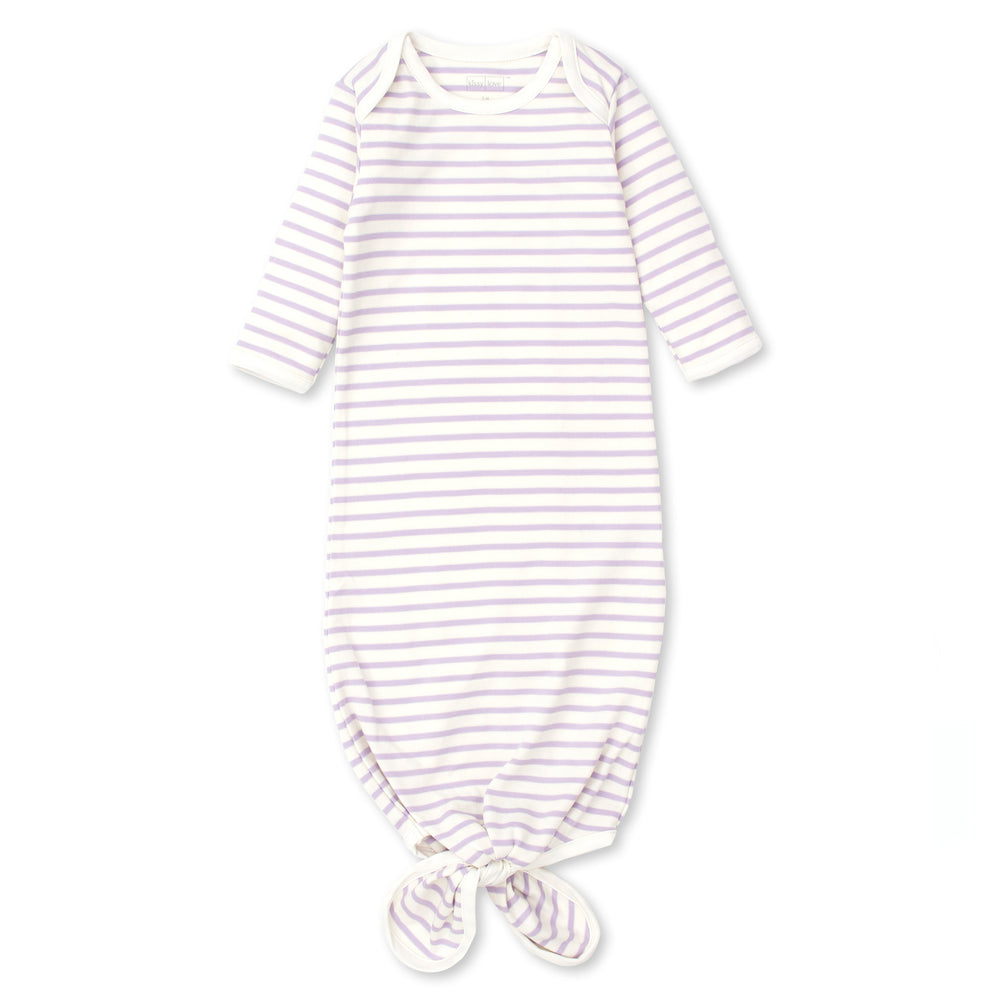 Stripe Knotted Sack in Lilac