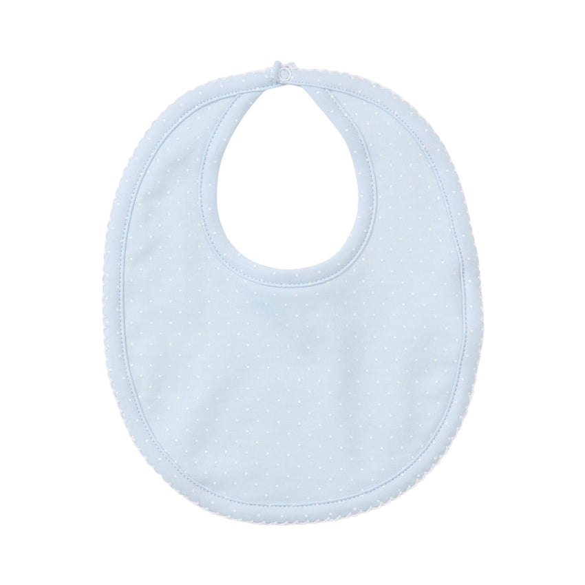 Light Blue with White Dots Bib