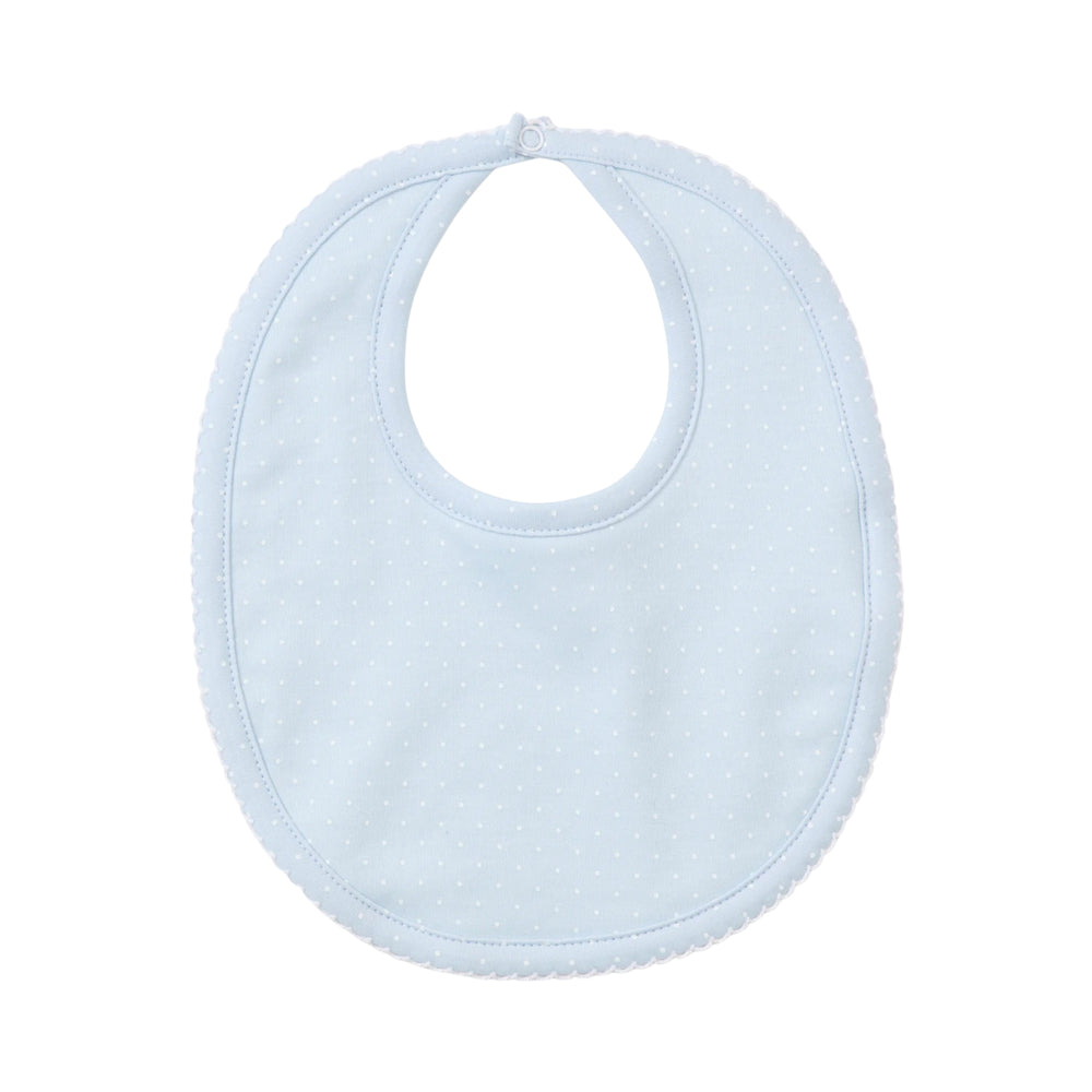 Light Blue with White Dots Bib