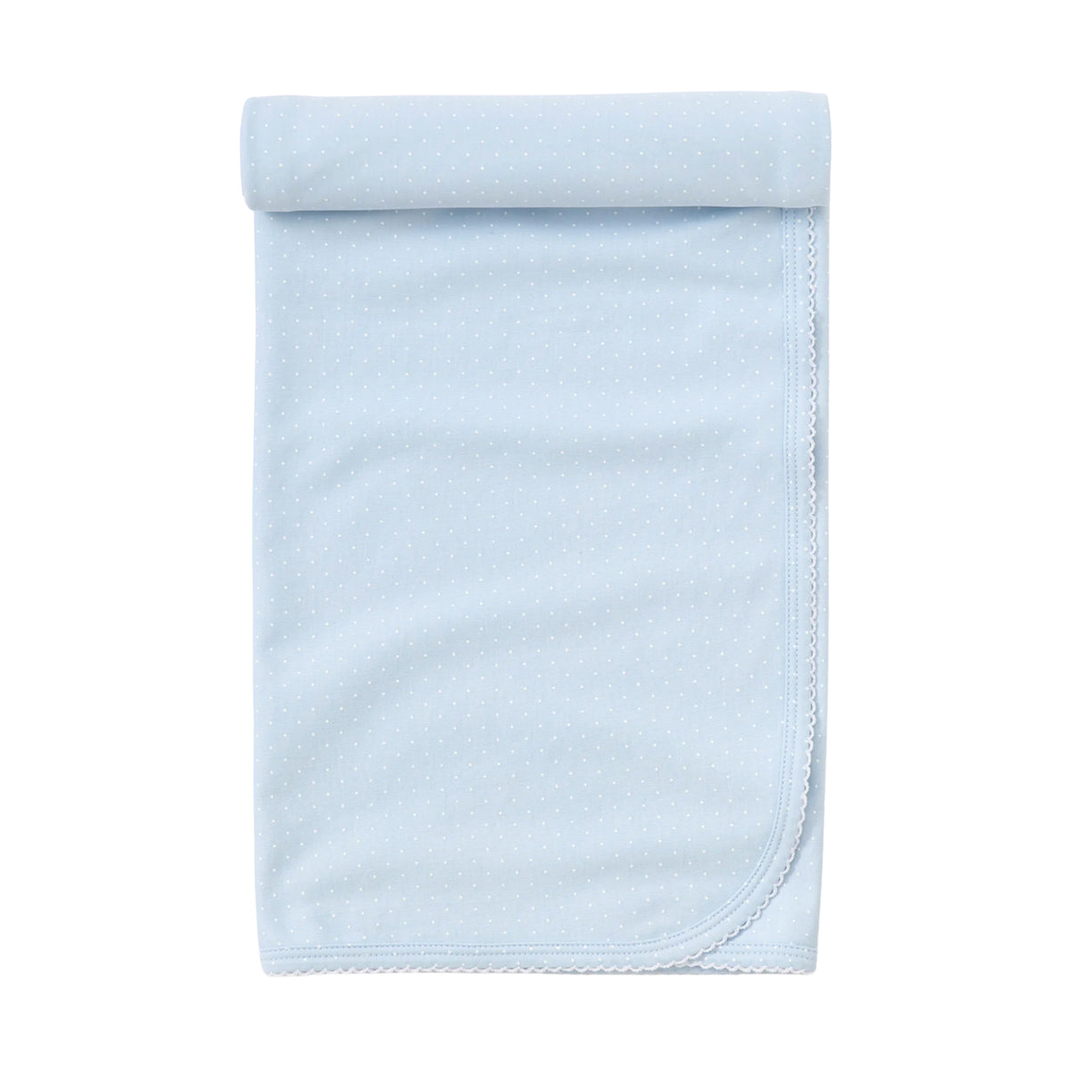Light Blue with White Dots Blanket