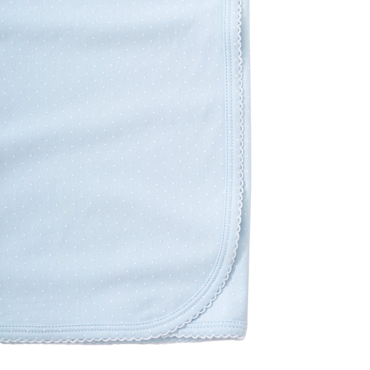 Light Blue with White Dots Blanket