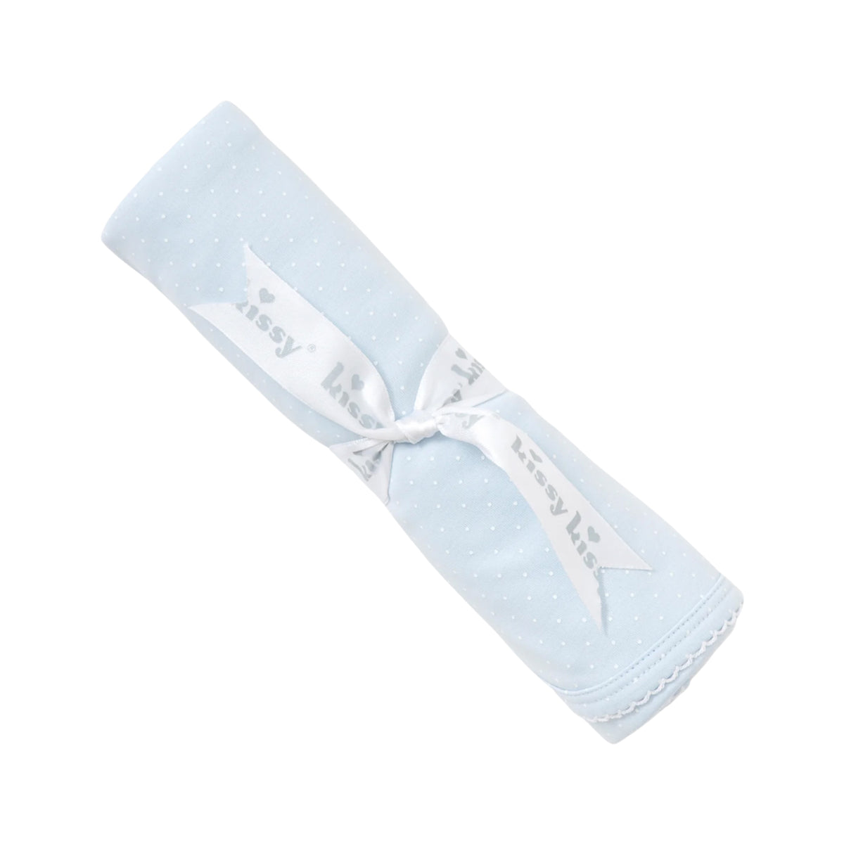 Light Blue with White Dots Blanket