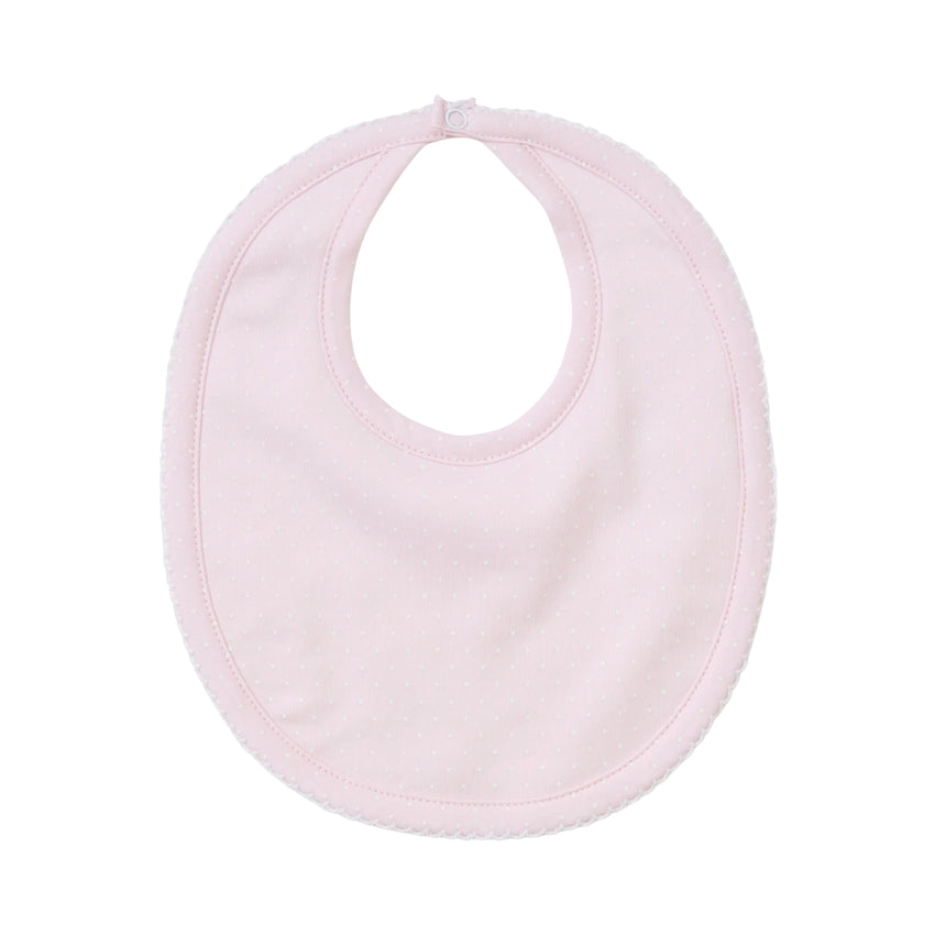 Pink with White Dots Bib