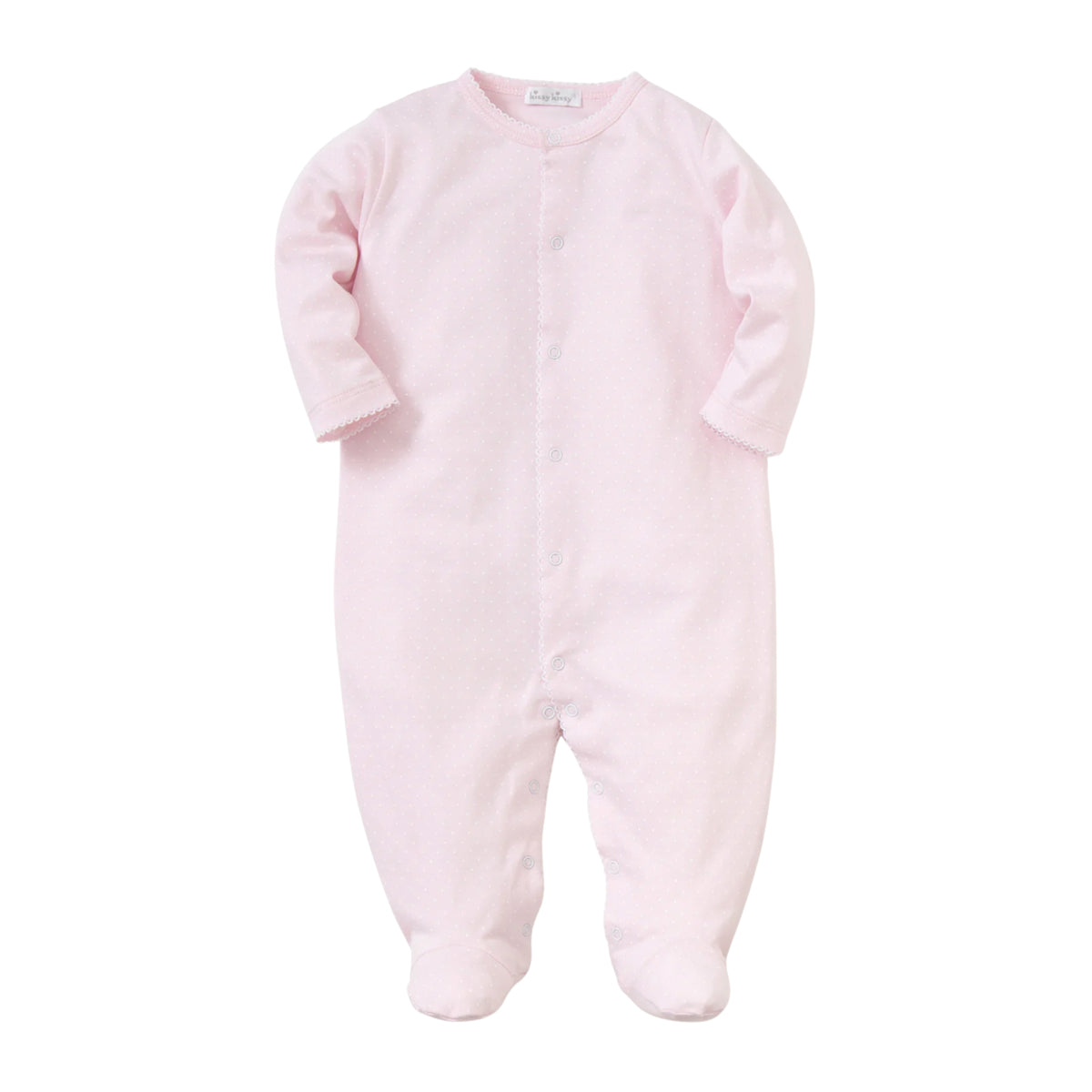 Pink with White Dots Footie