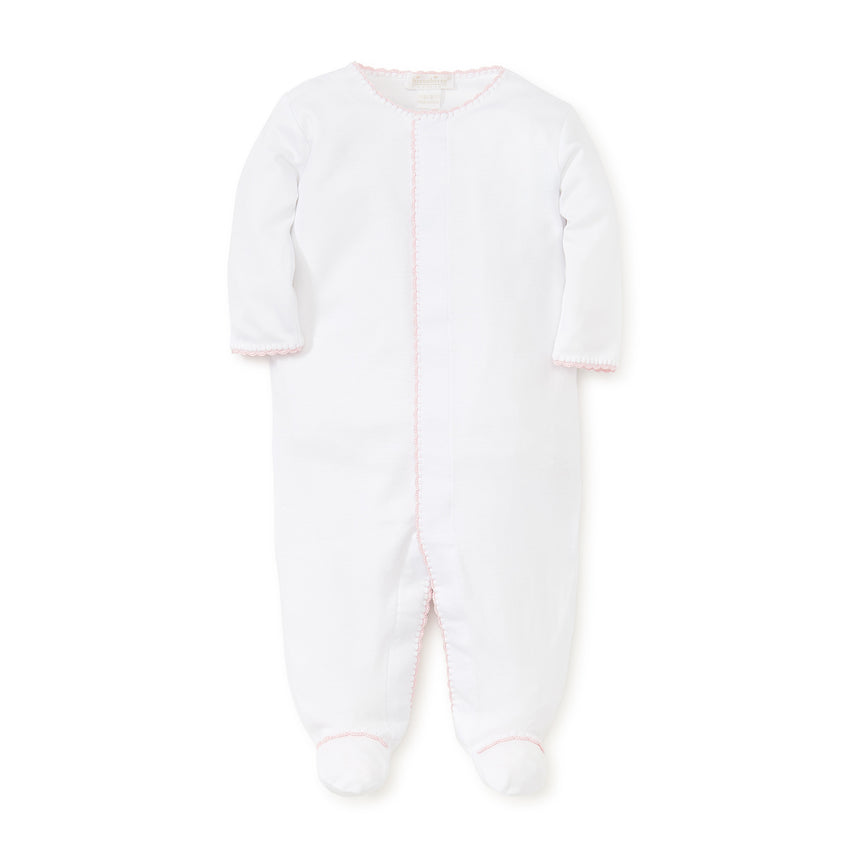 Classic Pink Trim Footie