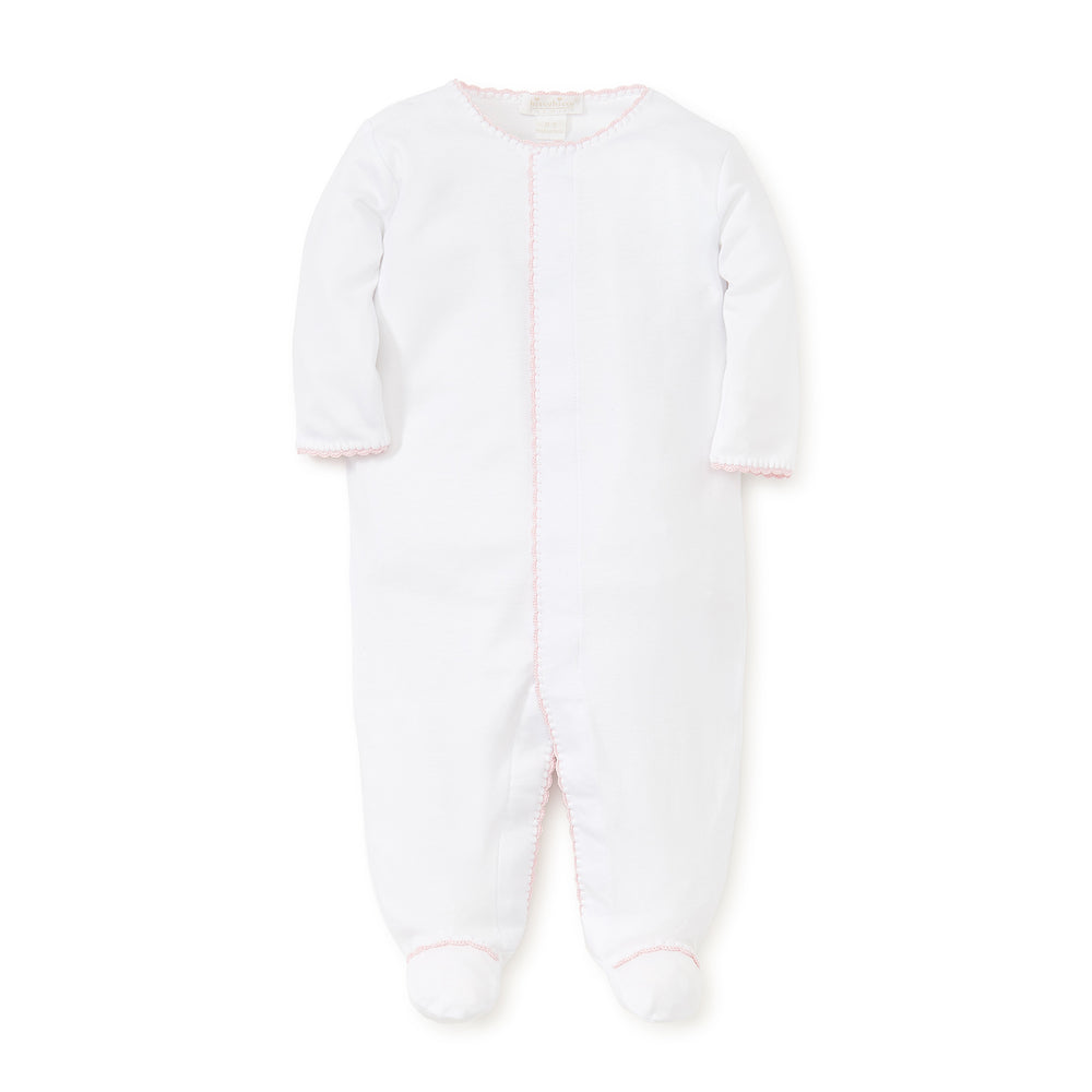 Classic Pink Trim Footie