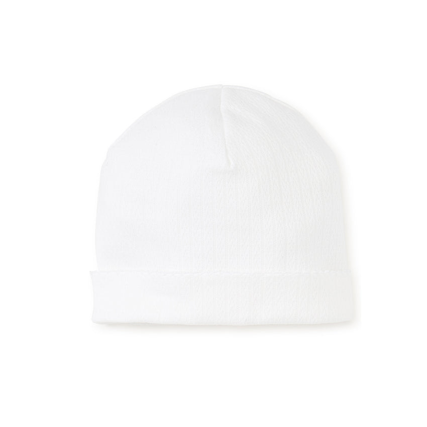 White Pointelle Hat