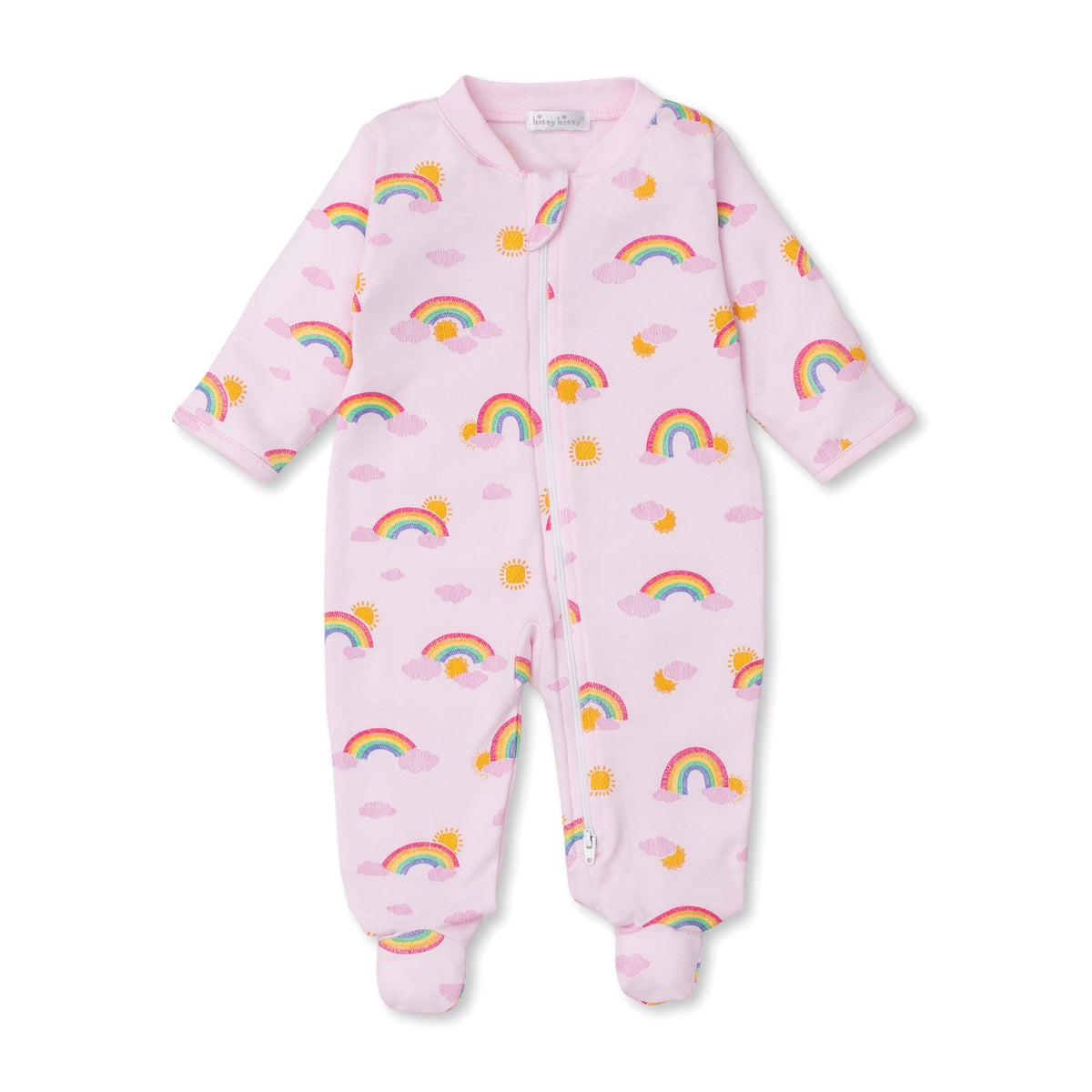 Sun Rainbow Zipper Footie