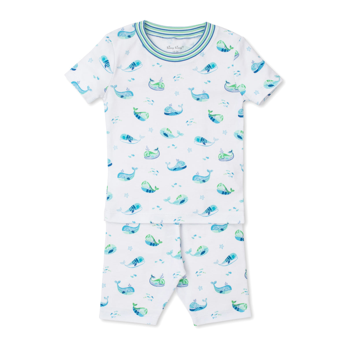 Watercolor Whales 2 Piece Jammies