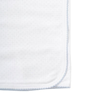White with Light Blue Dots Blanket
