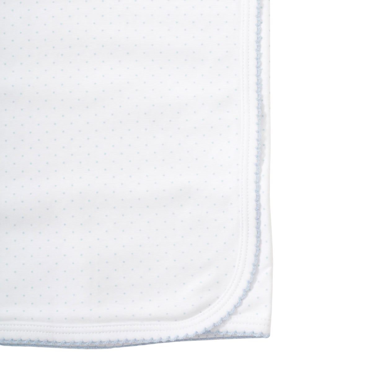 White with Light Blue Dots Blanket