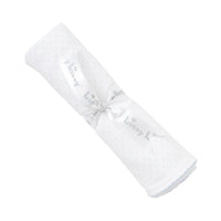 White with Light Blue Dots Blanket