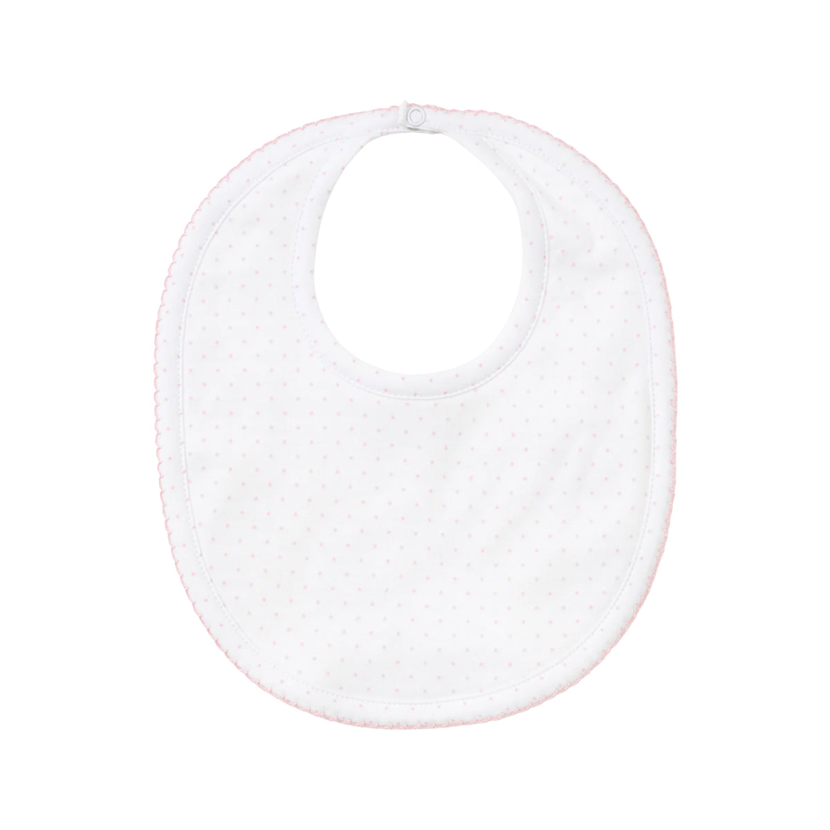 White with Pink Dots Bib