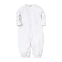 White with Pink Dots Converter Gown