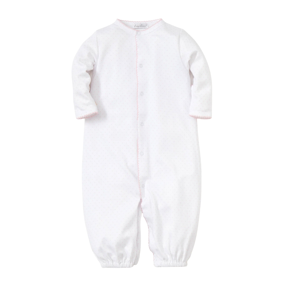 White with Pink Dots Converter Gown