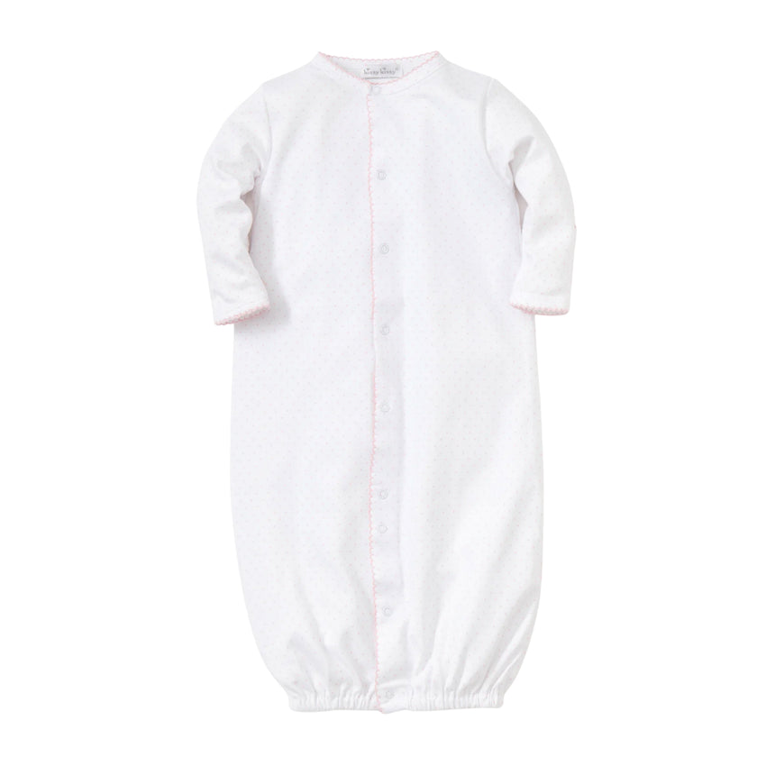 White with Pink Dots Converter Gown