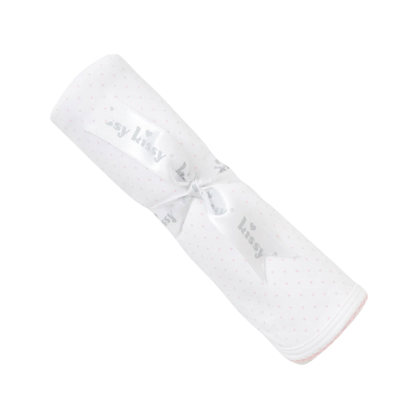 White with Pink Dots Blanket
