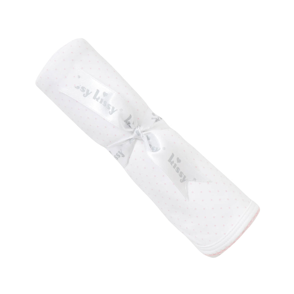 White with Pink Dots Blanket