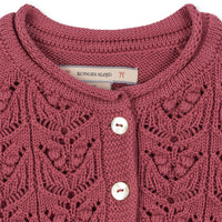 Cabby Frill Cardigan in Rose