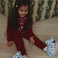 Dalmatian Footie Slippers