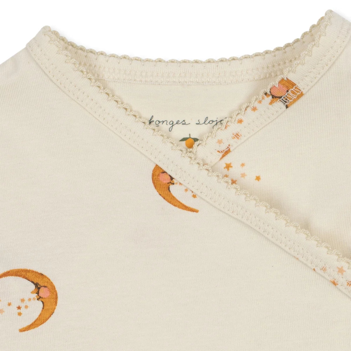 Organic Basic Bodysuit in Moon