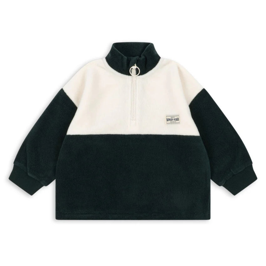 Tavi Half Zip in Scarab Green